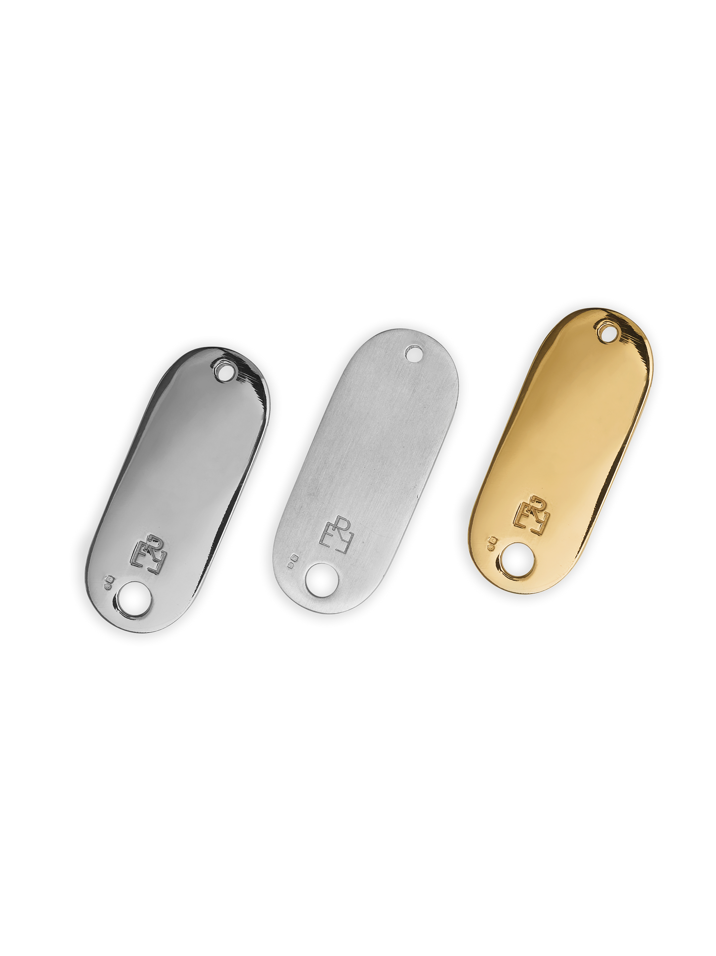 Keychain silver matte earring