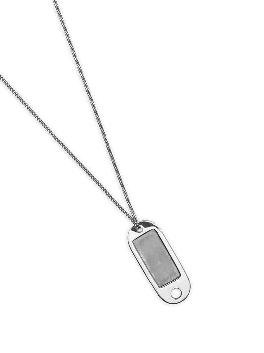 Keychain silver necklace