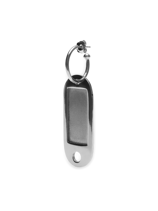Keychain silver earrings