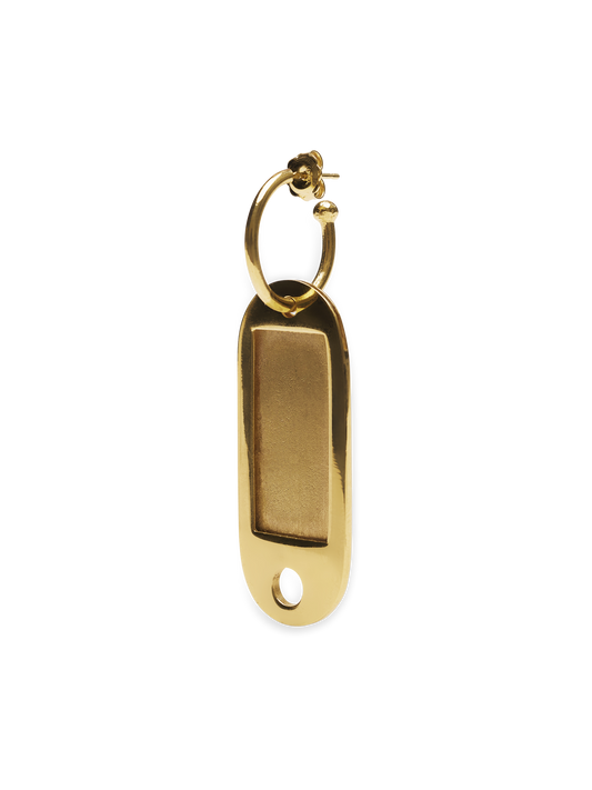 Keychain gold earring