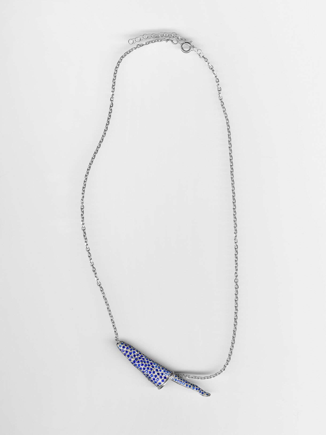 Wall Street blue necklace